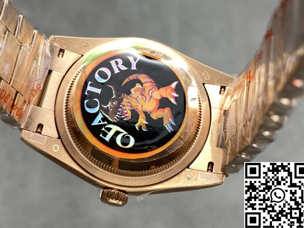 Rolex v5 QF Day Steel Silver Dial Date Tungsten Rose Factory M228235-0004 Gold 0305